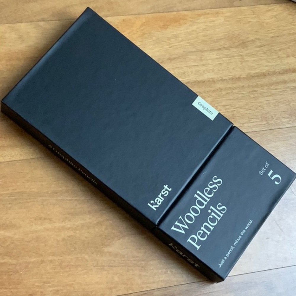 Black K’arst Woodless pencils GRAPHITE set of five Woodless Graphite Pencil Set